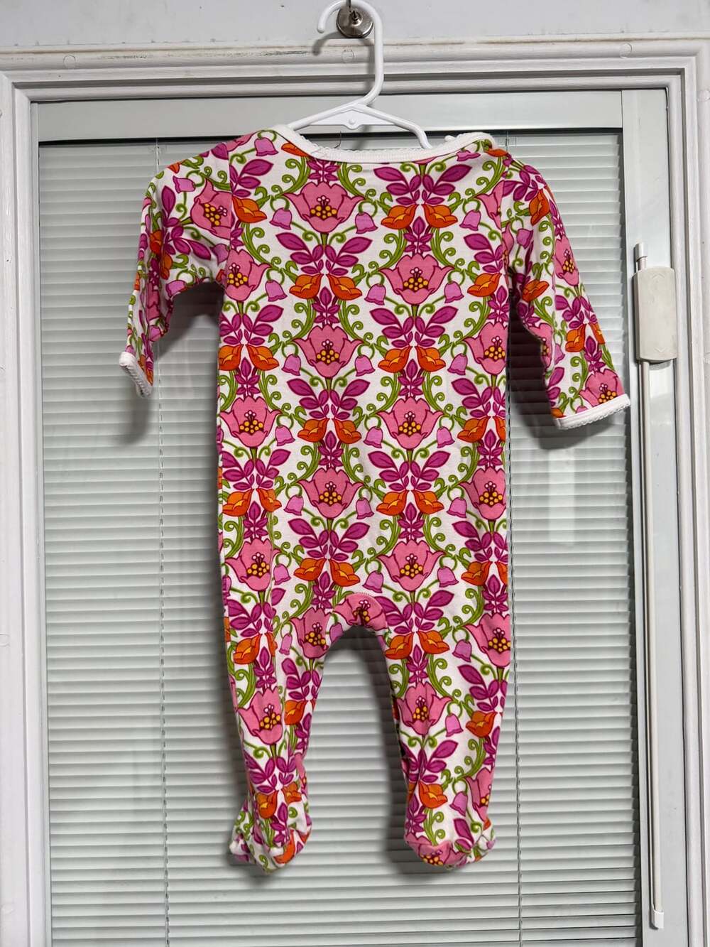 Vera Bradley Baby Girl's Floral Footed One-Piece Sleeper, Lilil Bell, 3-6 Months